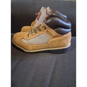 Timberland Boots Boys Size 4 Euro Hiker Nubuck Leather Hiking‎ Shoes 15945